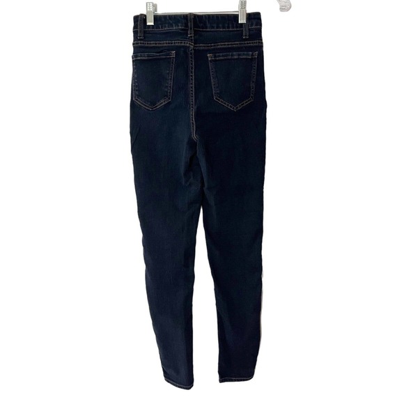 NoBo No Boundaries High Rise Skinny Dark Wash Stretch Denim Jeans Juniors Size 5 - Picture 2 of 6